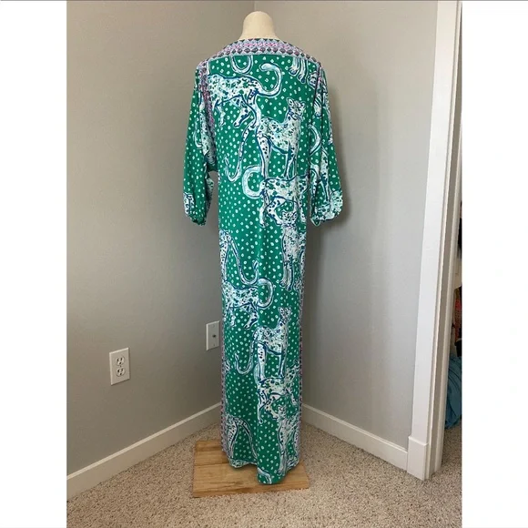 Lilly Pulitzer Silva Maxi Dress On The Prowl Print - Picture 2 of 9